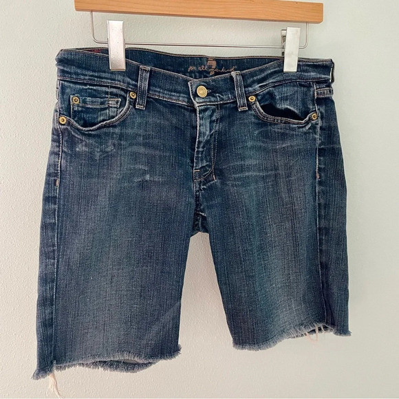 7 For All Mankind DOJO medium wash shorts size 29 - Picture 1 of 9